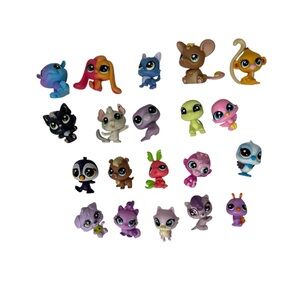 LPS Littlest Pet Shop Mini Figures Lot Of 20 Dog Cat And More